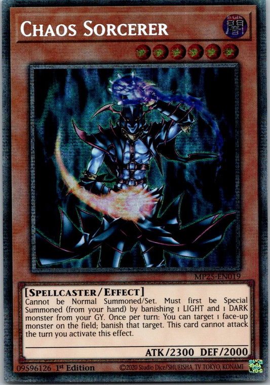 Yugioh Chaos Sorcerer MP25-EN019 1st Edition Starlight Rare NM