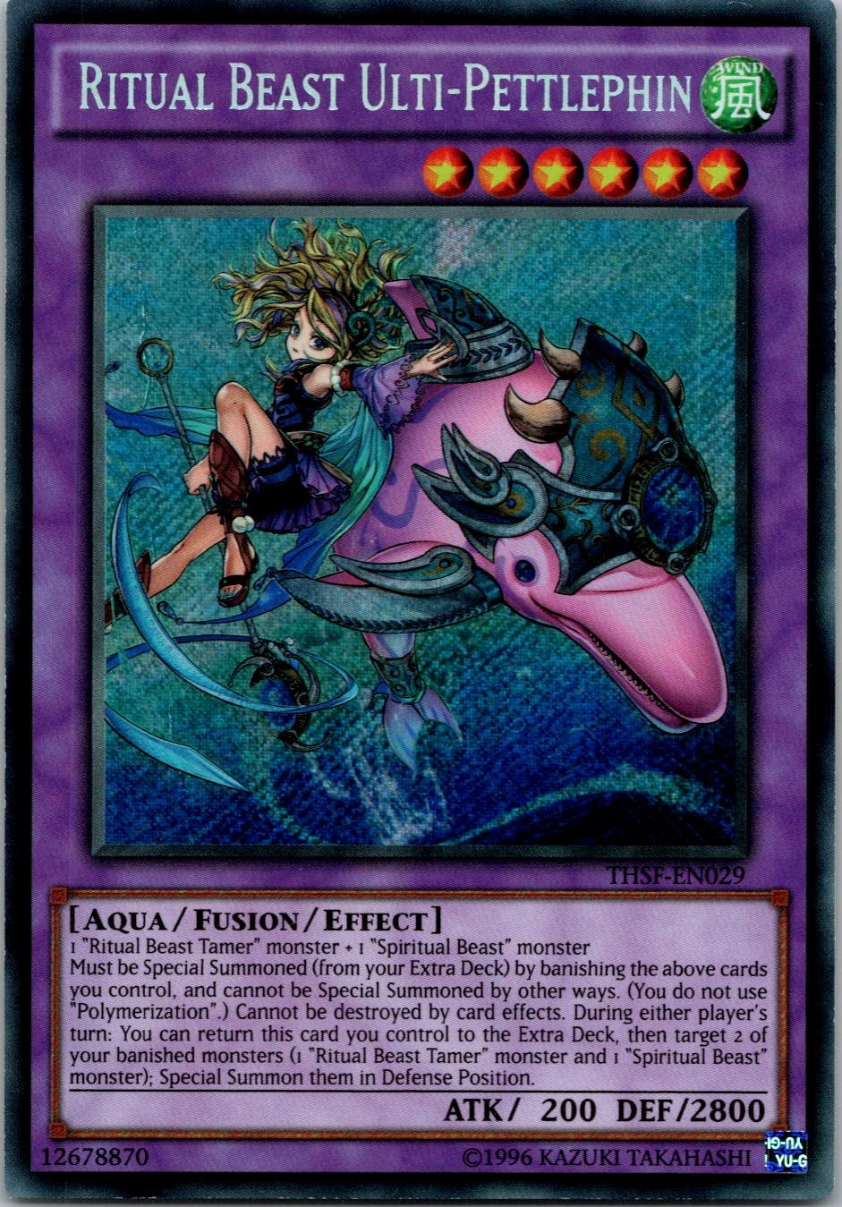 Yugioh Ritual Beast Ulti-Pettlephin THSF-EN029 Secret Rare NM