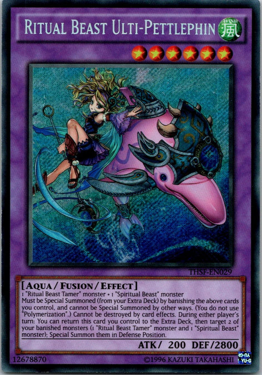 Yugioh Ritual Beast Ulti-Pettlephin THSF-EN029 Secret Rare NM