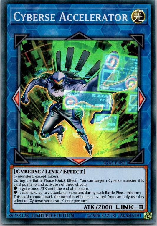 Yugioh Cyberse Accelerator IGAS-ENSE1 Limited Edition Super Rare NM