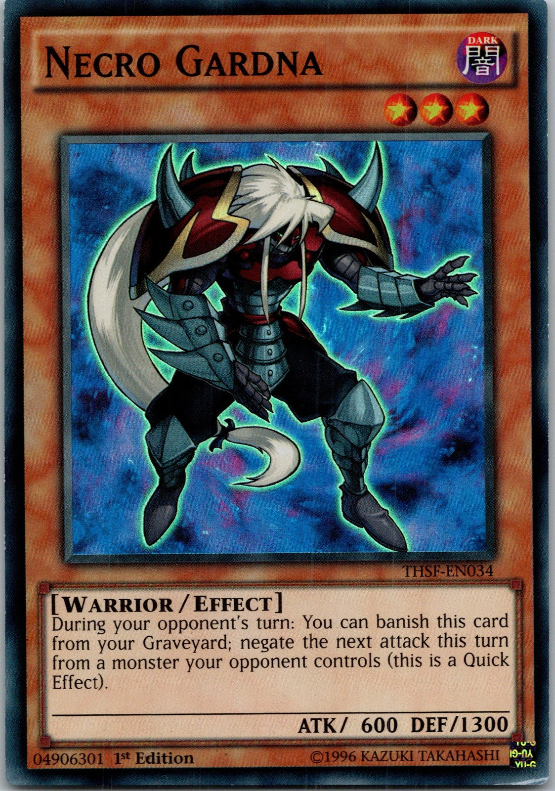 Yugioh Necro Gardna THSF-EN034 1st Edition Super Rare NM