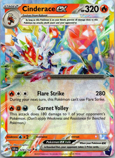 Pokemon Cinderace ex 038/217 Double Rare NM