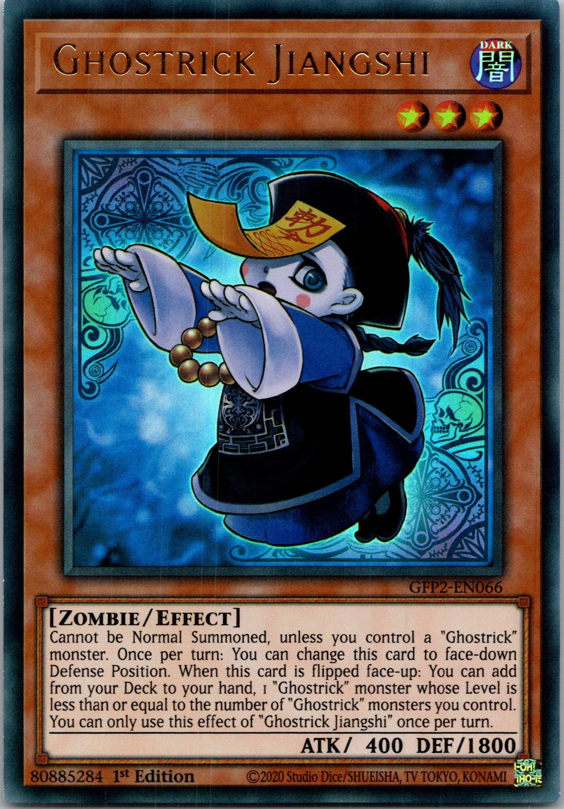 Yugioh Ghostrick Jiangshi GFP2-EN066 1st Edition Ultra Rare NM