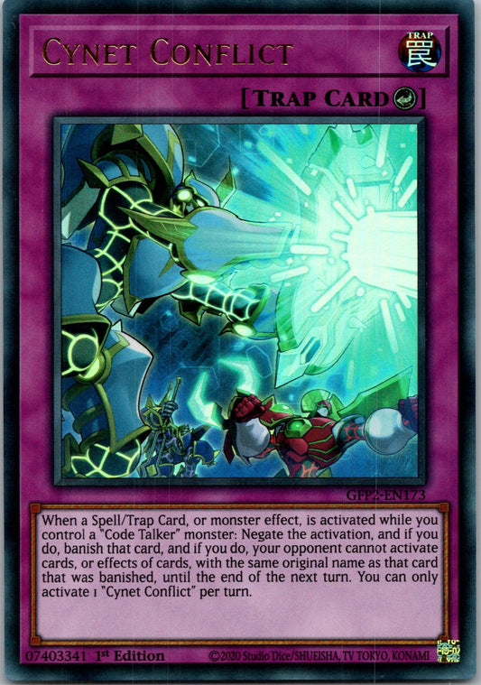 Yugioh Cynet Conflict GFP2-EN173 1st Edition Ultra Rare NM