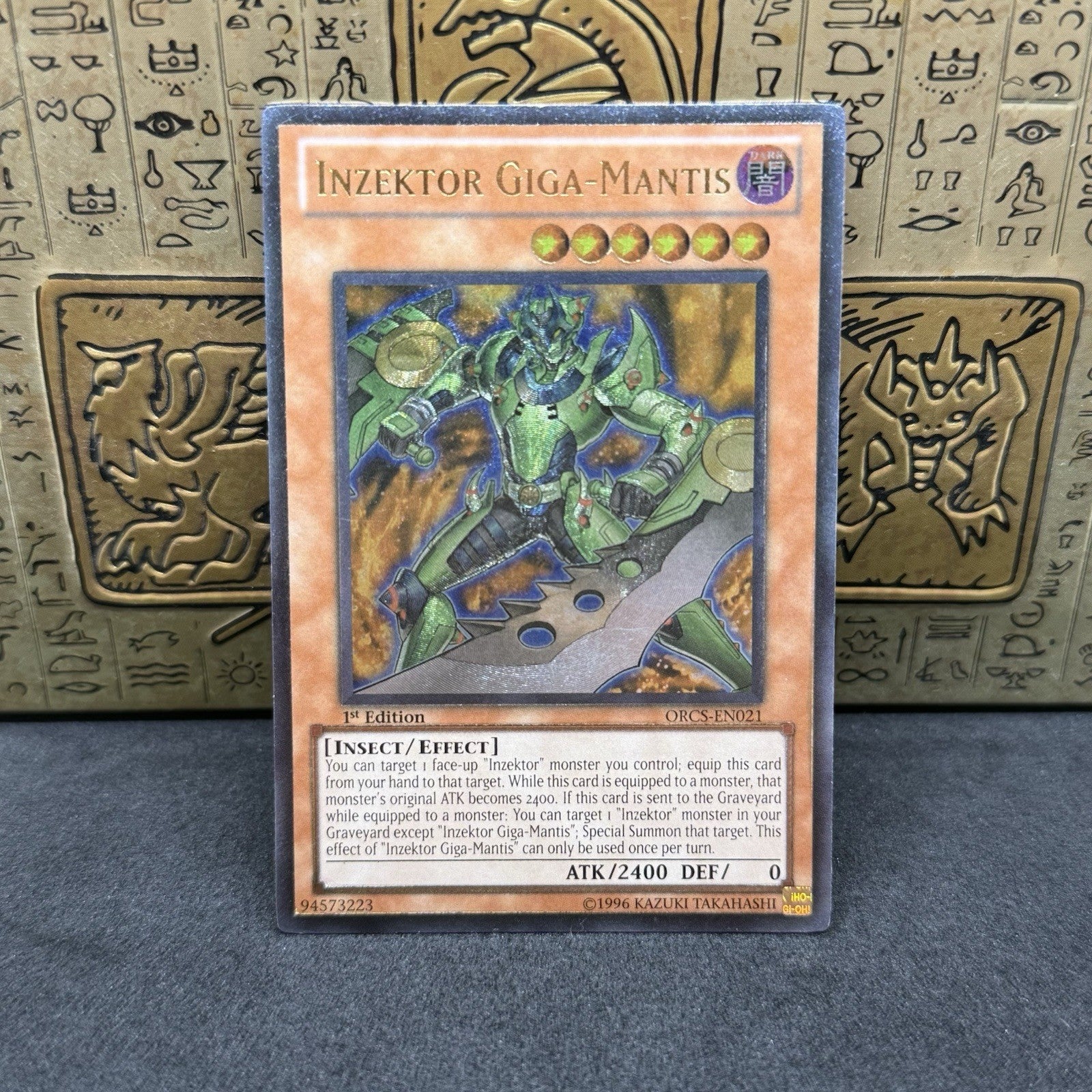 Yugioh Inzektor Giga-Mantis ORCS-EN021 Ultimate Rare 1st Edition NM