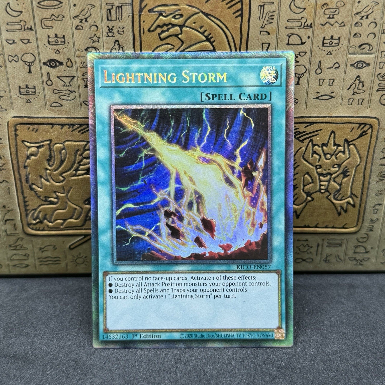 Yugioh Lightning Storm KICO-EN057 Collector Rare 1st Edition NM