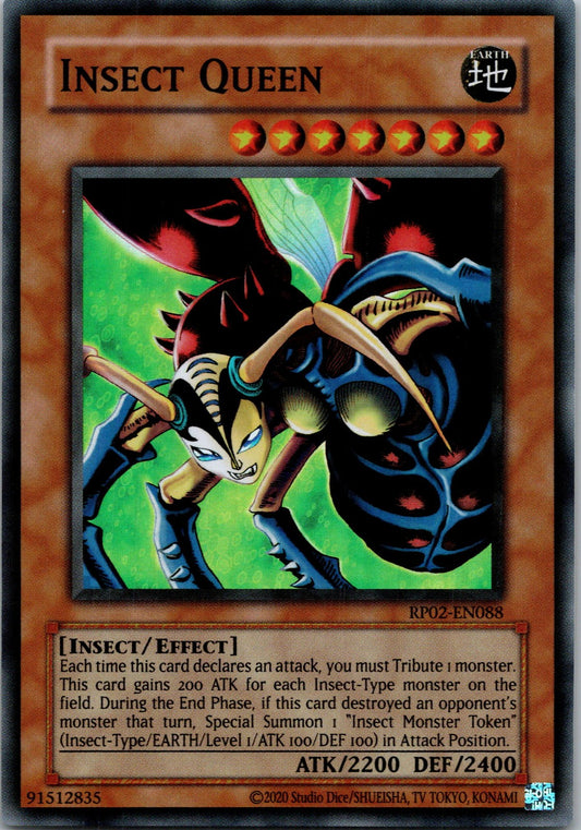 Yugioh Insect Queen RP02-EN088 Super Rare NM