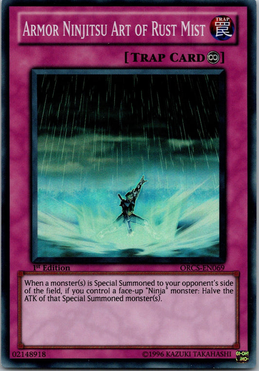 Yugioh Armor Ninjitsu Art of Rust Mist ORCS-EN069 1st Edition Super Rare NM