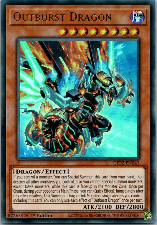 Yugioh Outburst Dragon GFP2-EN041 1st Edition Ultra Rare NM
