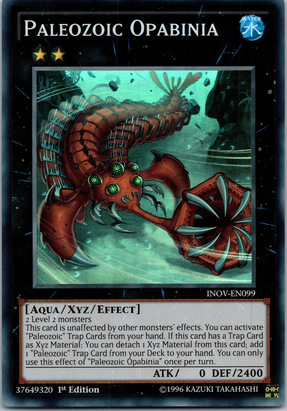 Yugioh Paleozoic Opabinia INOV-EN099 1st Edition Super Rare NM