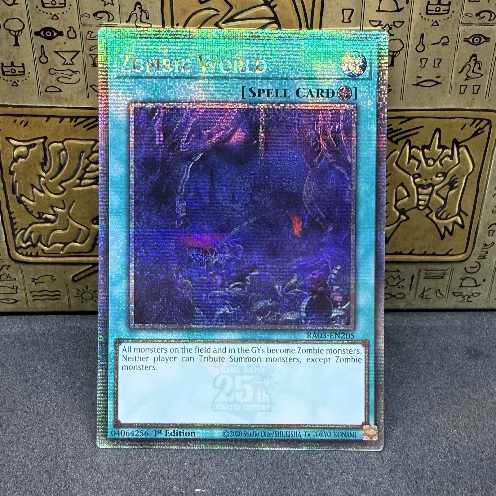 Yugioh Zombie World RA03-EN205 Quarter Century Secret Rare NM