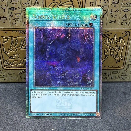 Yugioh Zombie World RA03-EN205 Quarter Century Secret Rare NM