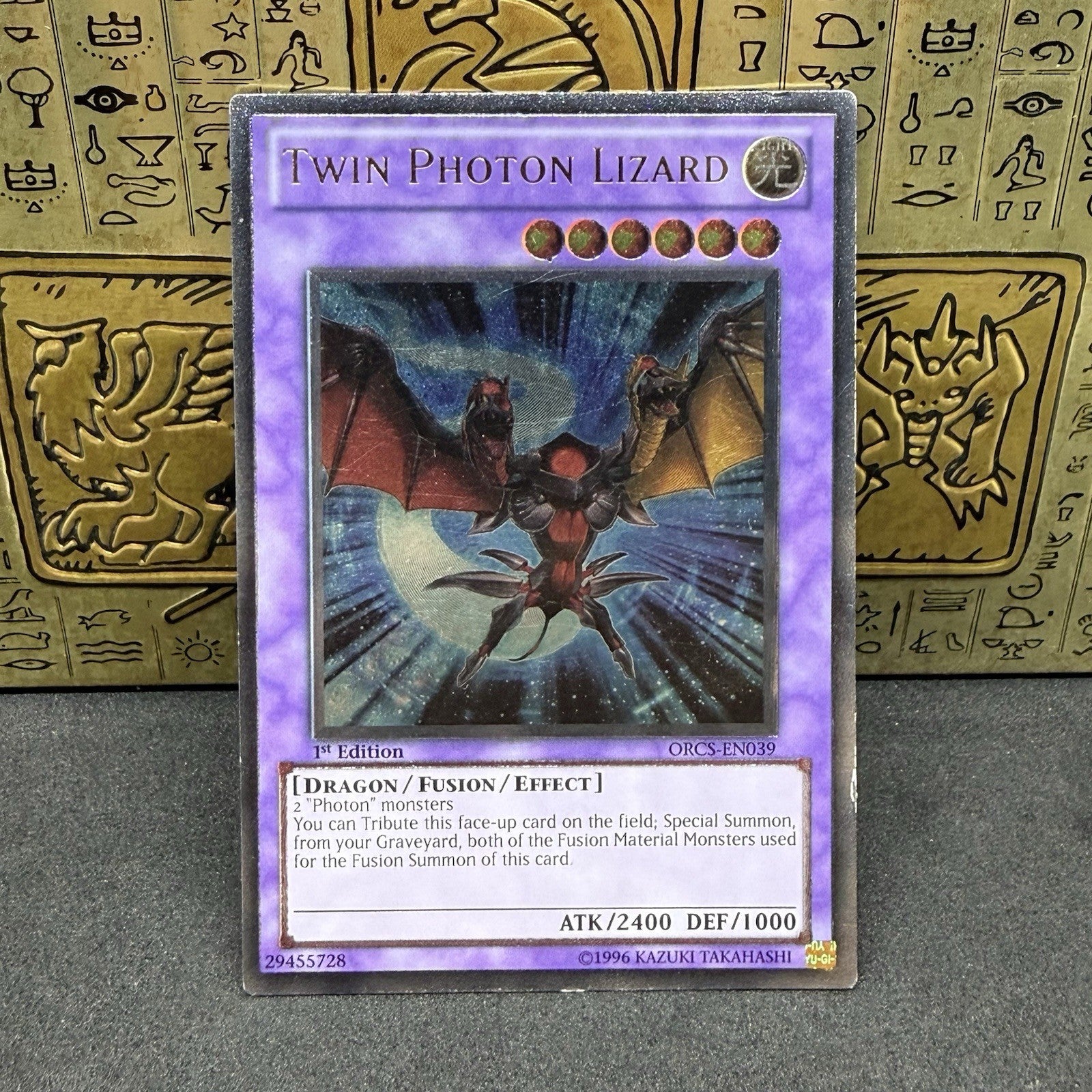 YuGiOh Twin Photon Lizard ORCS-EN039 Ultimate Rare 1st Edition LP