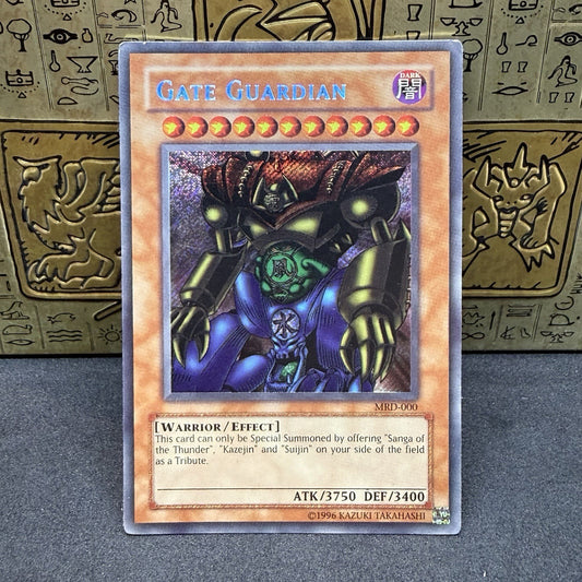 Yugioh Gate Guardian MRD-000 Secret Rare OG Print MP