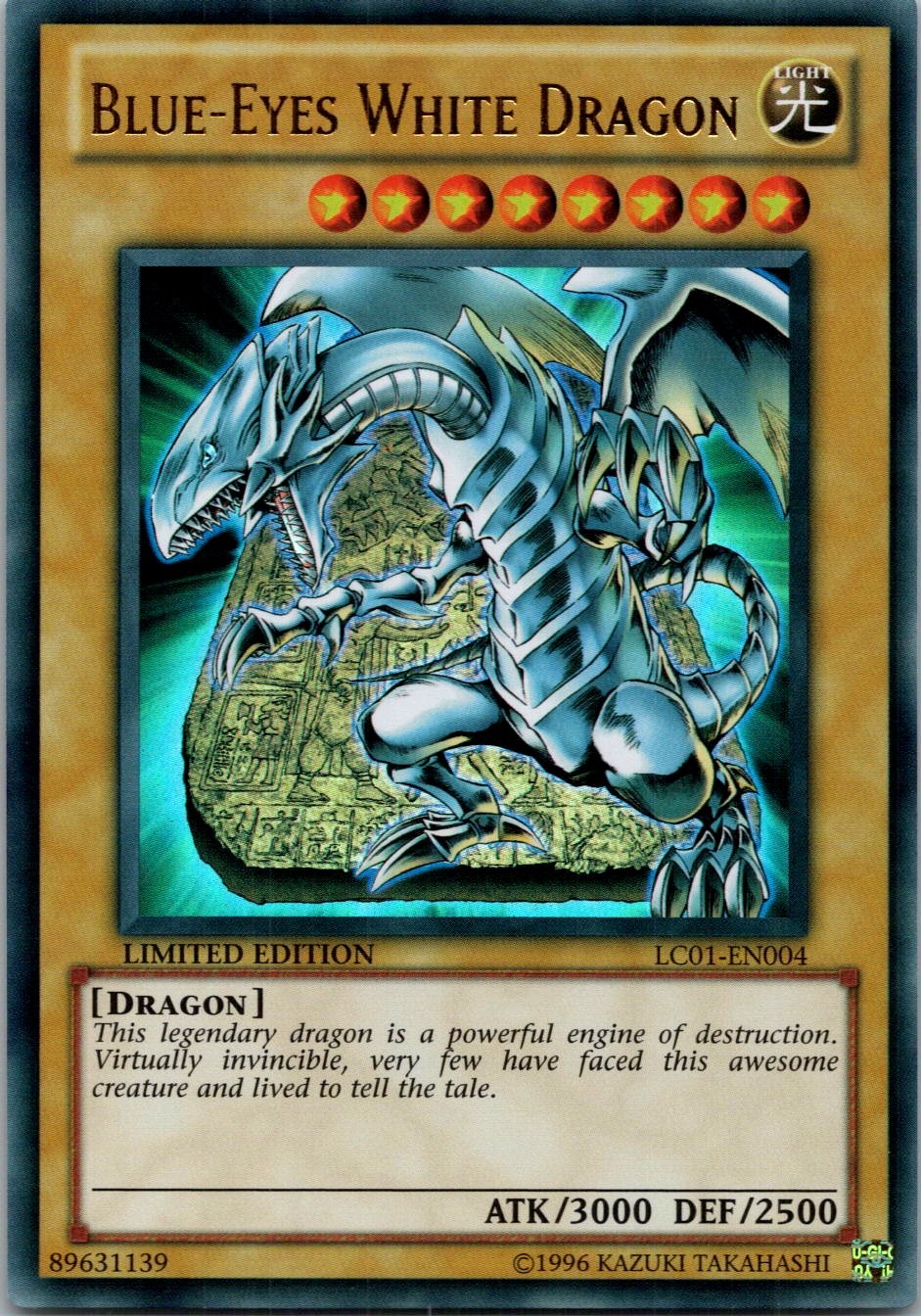 Yugioh Blue-Eyes White Dragon LC01-EN004 Limited Edition Ultra Rare NM