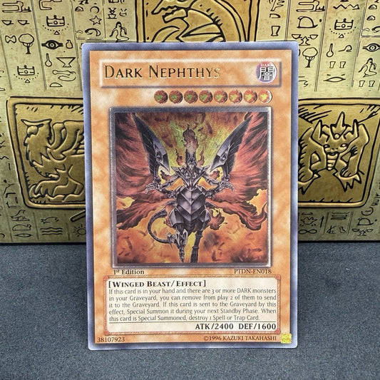 Yugioh Dark Nephthys PTDN-EN018 Ultimate Rare 1st Edition NM
