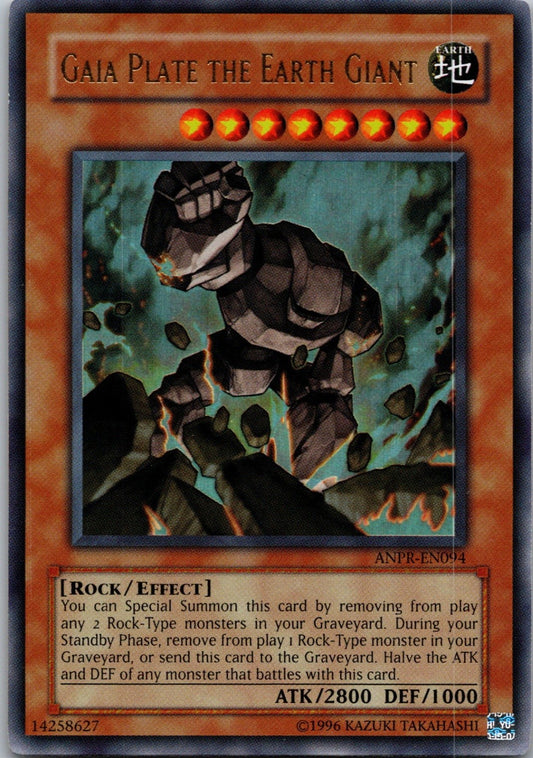 Yugioh Gaia Plate the Earth Giant ANPR-EN094 Ultra Rare NM