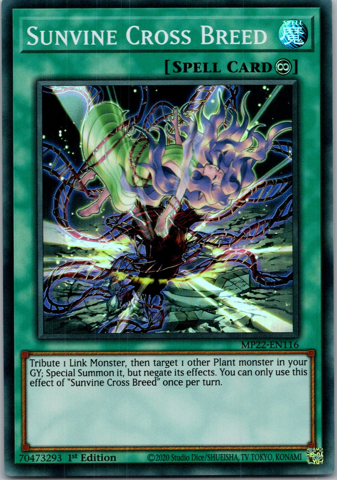 Yugioh Sunvine Cross Breed MP22-EN116 1st Edition Super Rare NM