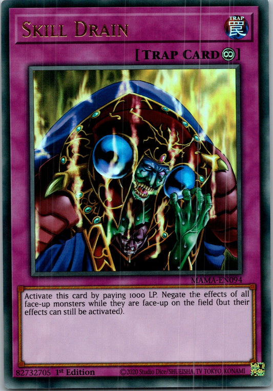 Yugioh Skill Drain MAMA-EN094 1st Edition Ultra Rare NM
