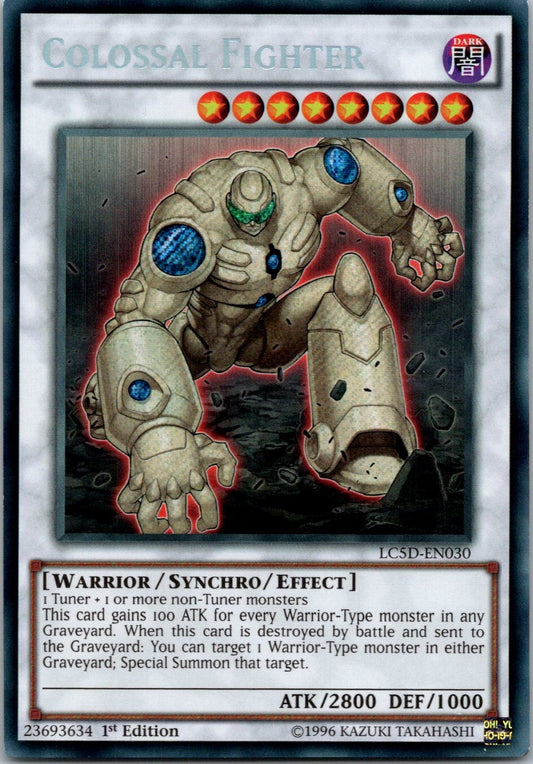 Yugioh Colossal Fighter LC5D-EN030 1st Edition Secret Rare NM