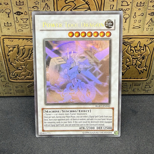 Yugioh Power Tool Dragon RGBT-EN042 Ghost Rare NM