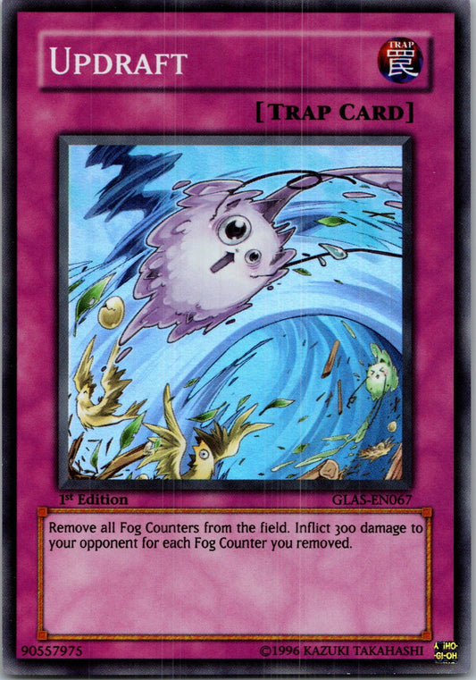 Yugioh Updraft GLAS-EN067 1st Edition Super Rare NM