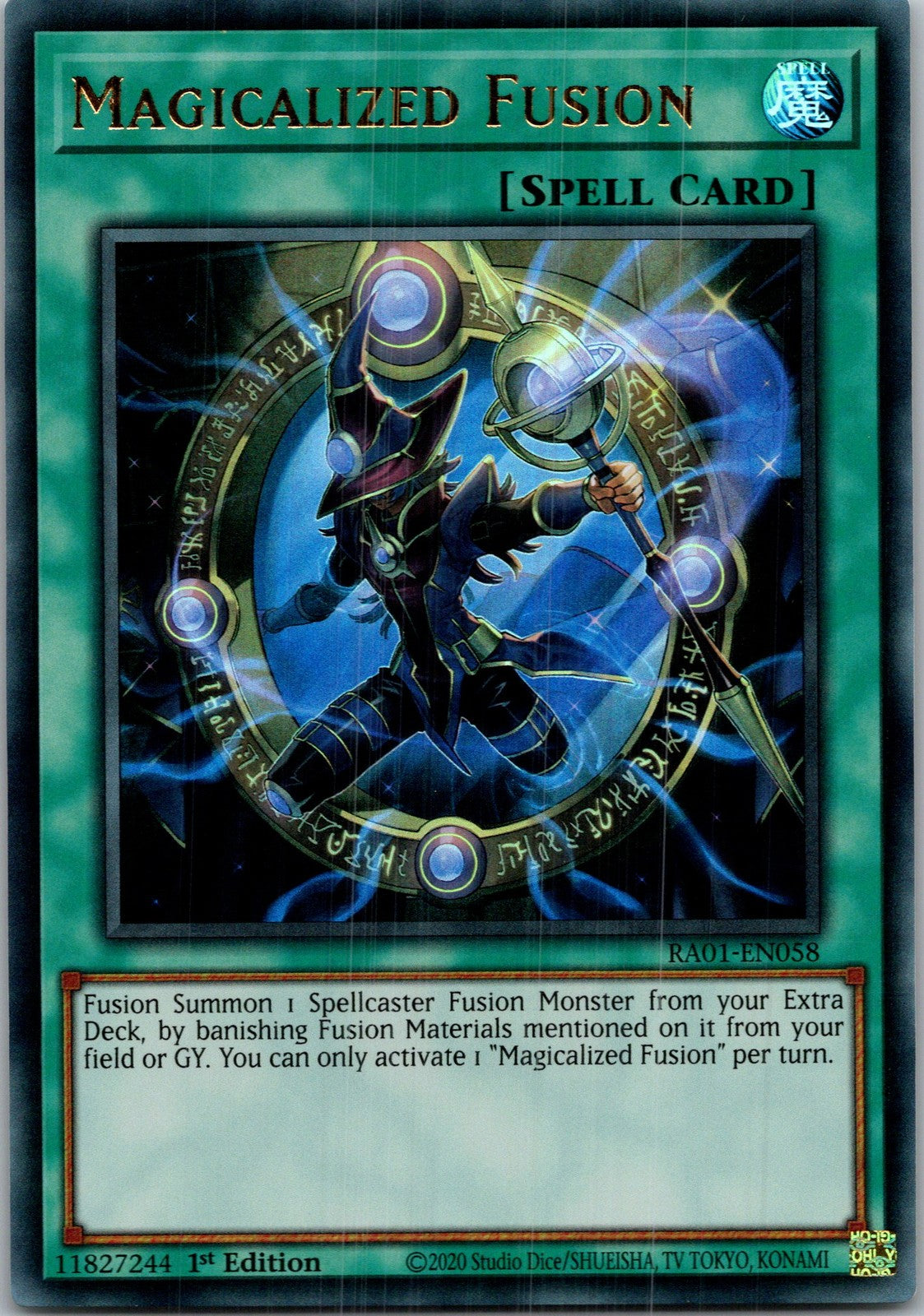 Yugioh Magicalized Fusion (UR) RA01-EN058 1st Edition Ultra Rare NM