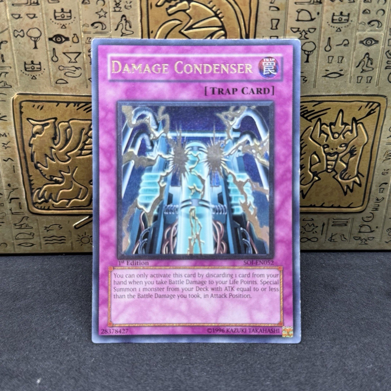 Yugioh Damage Condenser SOI-EN052 Ultimate Rare 1st Edition HP
