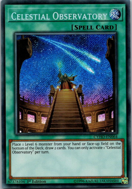 Yugioh Celestial Observatory CYHO-EN064 1st Edition Secret Rare NM