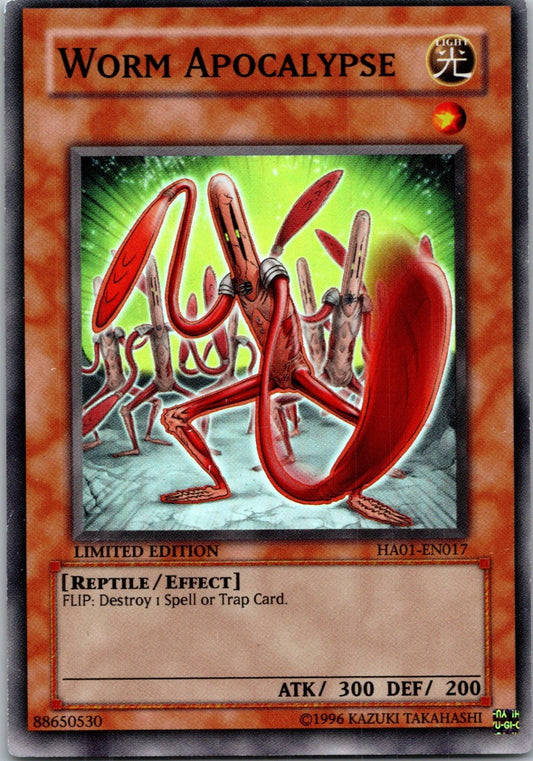 Yugioh Worm Apocalypse HA01-EN017 Limited Edition Super Rare NM