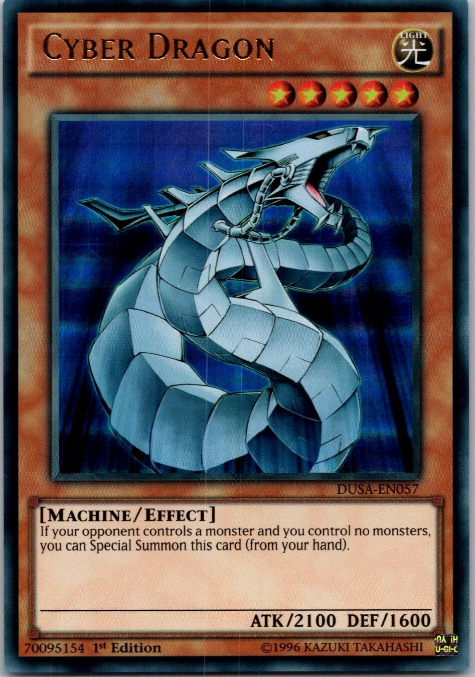 Yugioh Cyber Dragon DUSA-EN057 1st Edition Ultra Rare NM