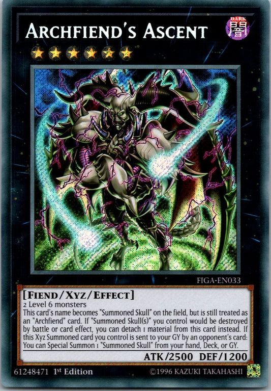 Yugioh Archfiend's Ascent FIGA-EN033 1st Edition Secret Rare NM