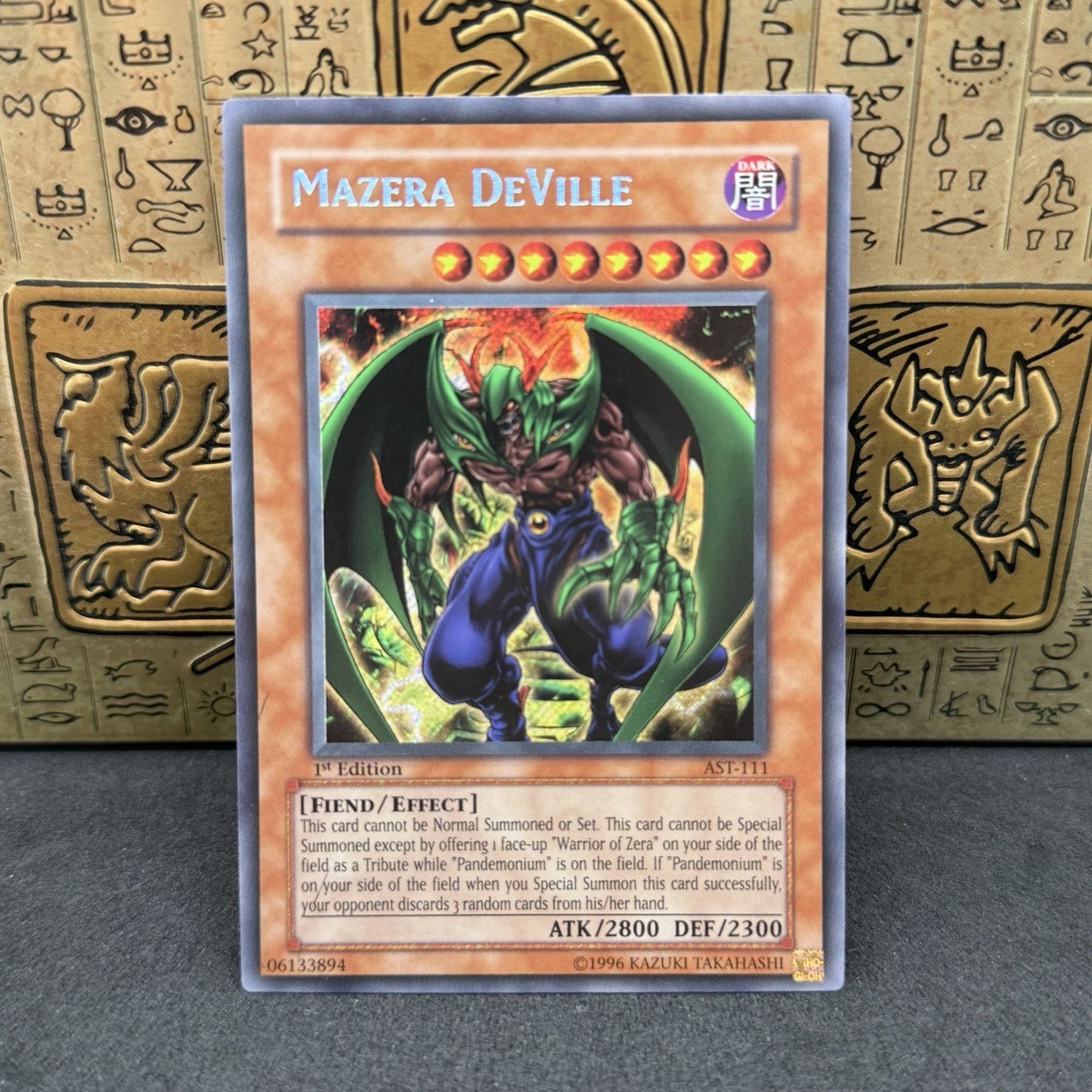 Yugioh Mazera DeVille AST-111 1st Edition Secret Rare NM