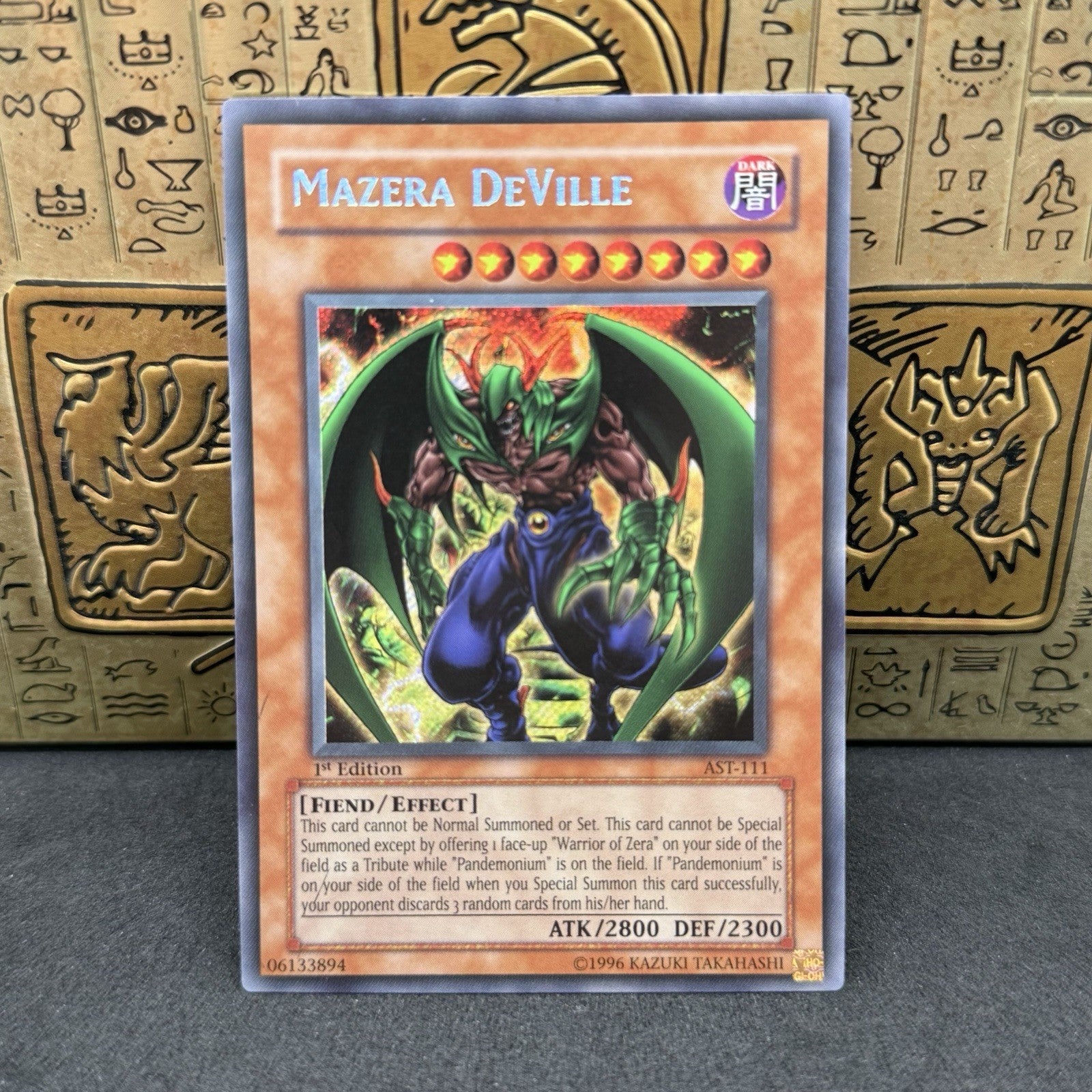 Yugioh Mazera DeVille AST-111 1st Edition Secret Rare NM