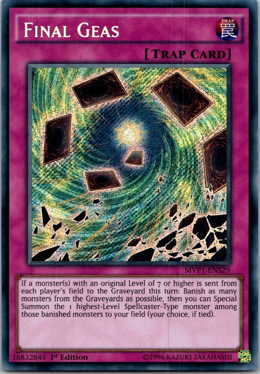 Yugioh Final Geas MVP1-ENS29 1st Edition Secret Rare NM