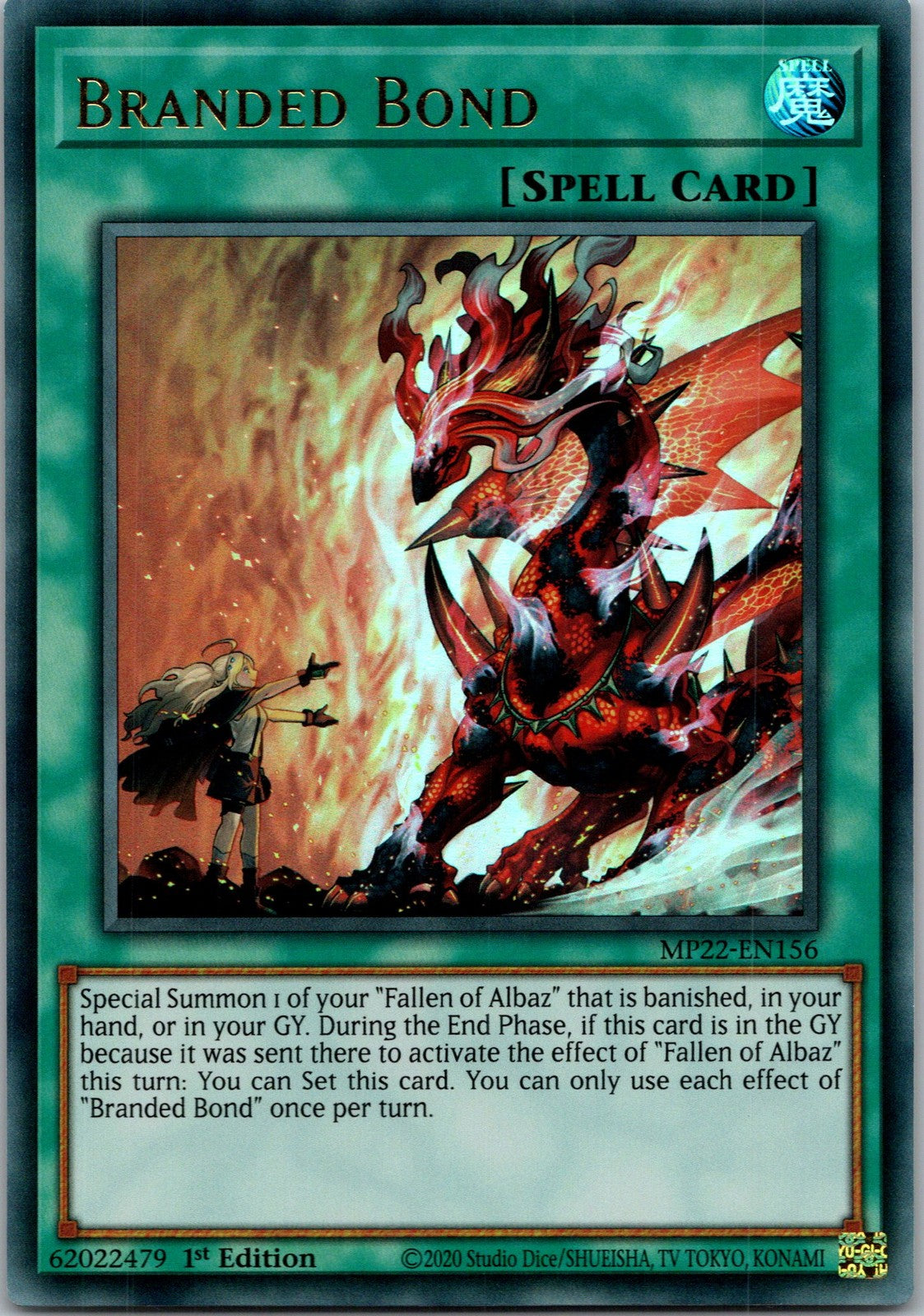 Yugioh Branded Bond MP22-EN156 1st Edition Ultra Rare NM