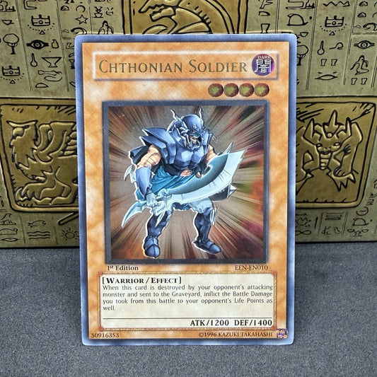 Yugioh Chthonian Soldier EEN-EN010 Ultimate Rare 1st Edition NM