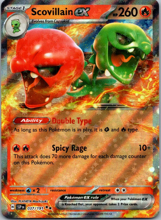 Pokemon Scovillain ex 037/191 Double Rare NM